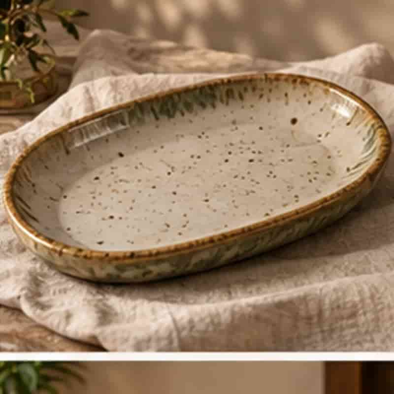 صورة كتالوج أصلية لعنصر صحن تقديم خزفي