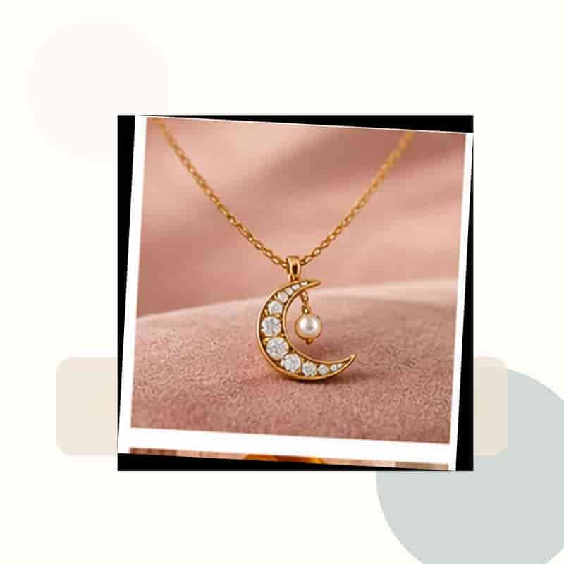 Original catalog image for Small Crescent Necklace