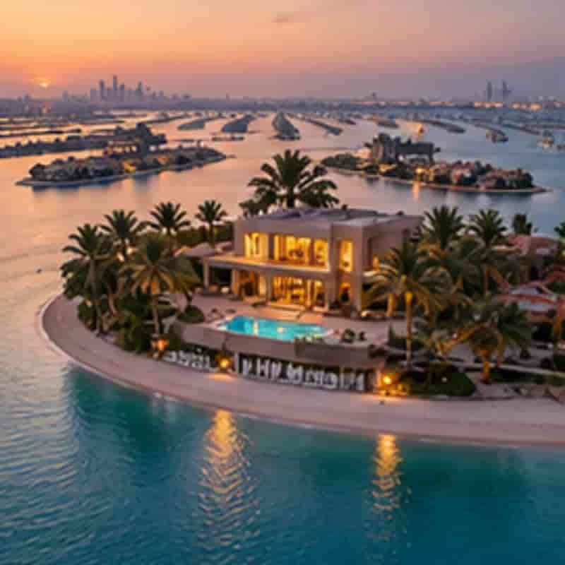 صورة كتالوج أصلية لعنصر فيلا على النخلة
